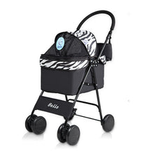 Load image into Gallery viewer, Pet Stroller Dog Cat Small Animals Carrier Cage 4 Wheels Folding Flexible Easy Walk for Jogger Travel with Mesh Window